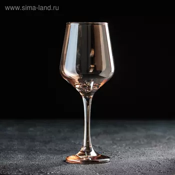 Бокал для вина «Кьянти», 400 мл, 8.522 см, стекло, золотистая