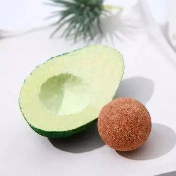 Бомбочка для ванны «Авокадо», 85 г, аромат мяты и яблока, BEAUTY FOOD