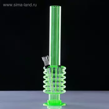 Бонг, h-26 см, "Гармошка", акриловый, микс
