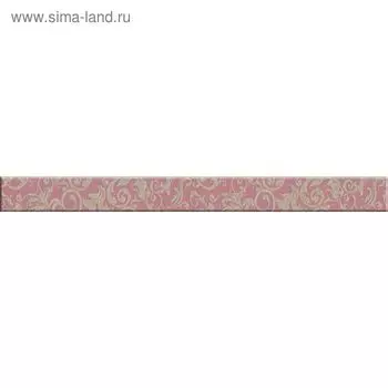 Бордюр стеклянный Vanilla VA7H011, бежевый, 40х440 мм