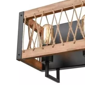 Бра Cubo, 2x60Вт E27, цвет чёрный