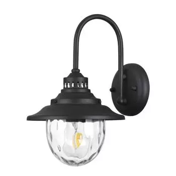 Бра KALPI, 1x60Вт E27, цвет чёрный, IP44