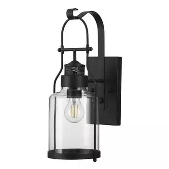 Бра KALPI, 1x60Вт E27, цвет чёрный, IP44