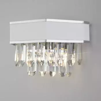 Бра Pelle, 2x60Вт E14, цвет хром
