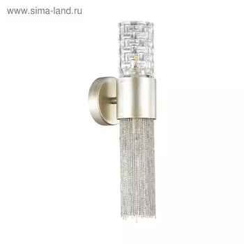Бра Perla, 2x40Вт G9, цвет серебро