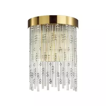 Бра REFANO, 2x40Вт E14, цвет золото, IP20
