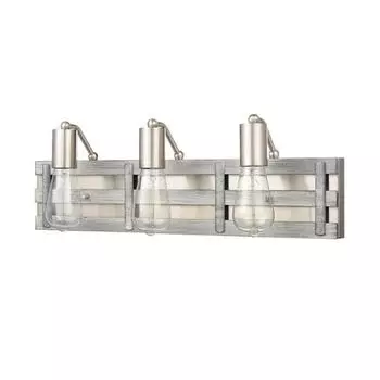 Бра Shield, 3x60Вт E27, цвет серый