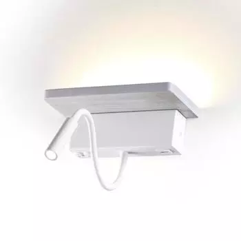 Бра WOODY, 8Вт LED, 3000К, 560лм, цвет белый