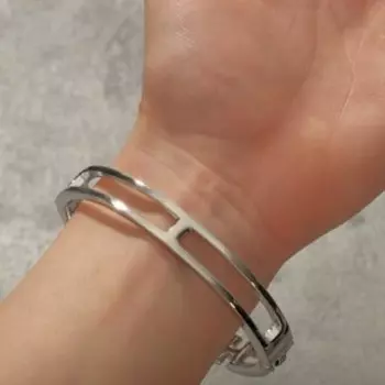 Браслет «Каркас» цепь, цвет серебро, d=7 см