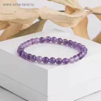 Браслет шар №6 «Аметист», 5,5 см