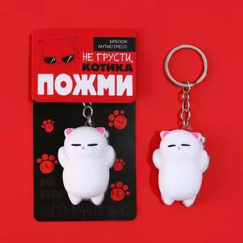 Брелок мялка для ключей «Не грусти» 5 х 3,8 см