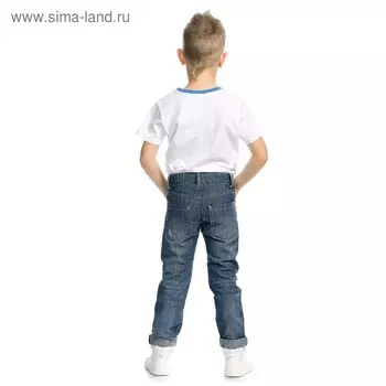 Брюки для мальчиков, рост 98 см, цвет синий