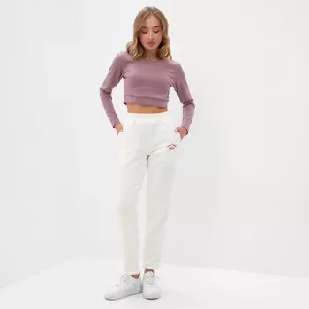 Брюки женские MINAKU: SPORTY & STYLISH цвет молочный, р-р 46