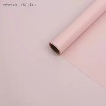 Бумага тишью с ламинацией, цвет розовый лотус, 58 см х 5 м 75 микрон