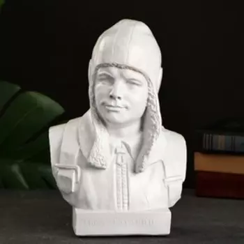 Бюст «Гагарин Ю.А.», фигурка полистоун, белый, 2517 см