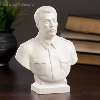 Бюст «Сталин белый», фигурка гипс, 71216 см