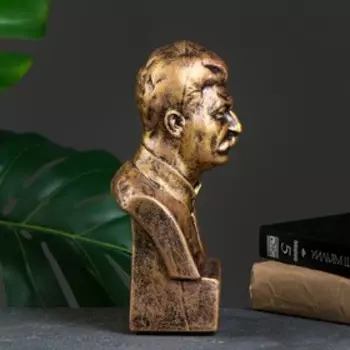 Бюст «Сталин», фигурка полистоун, под бронзу, 1224 см