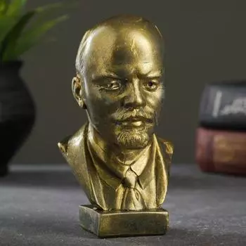 Бюст «Ленин В.И.», фигурка гипс, под латунь, 15108 см