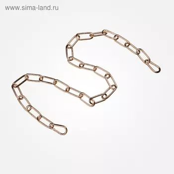 Цепь с 2 карабинами Chain золото 100 см