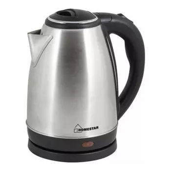 Чайник электрический Homestar HS-1010Т, металл, 1.8 л, 1500 Вт, серебристо-чёрный