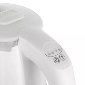 Чайник электрический REDMOND SkyKettle RK-G211S, стекло, 1.7 л, 2200 Вт, белый