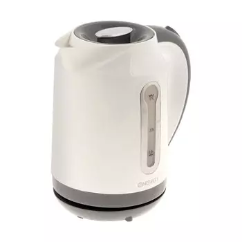 Чайник ENERGY E-210, пластик, 1.7 л, 2200 Вт, белый