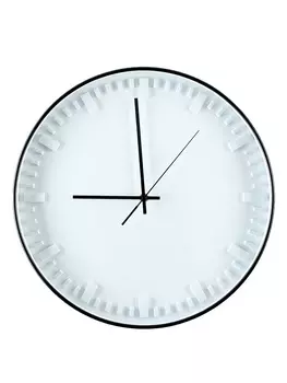 Часы настенные интерьерные, плавный ход, d-40 см, белый циферблат