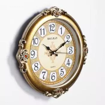 Часы настенные, интерьерные, большие, плавный ход, d-38.5 см, циферблат d-27.5 см