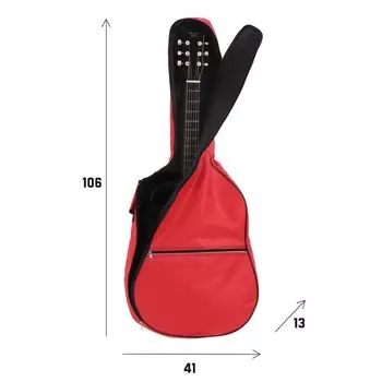 Чехол для гитары Music Life, 1064113 см, красный