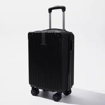 Чемодан малый 20", кодовый замок, цвет чёрный
