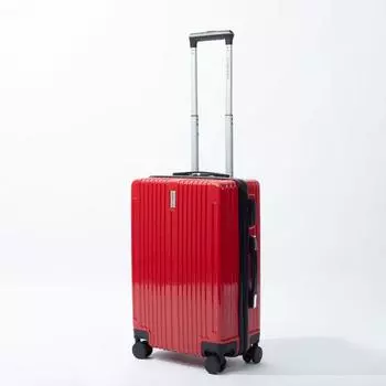 Чемодан малый 20", отдел на молнии, кодовый замок, 4 колеса, цвет красный