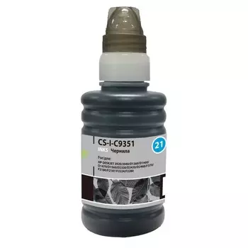 Чернила Cactus CS-I-C9351, для HP DJ 3920/3940/D1360/D1460/D1470/D1560/D2330, 100мл, чёрные 939475