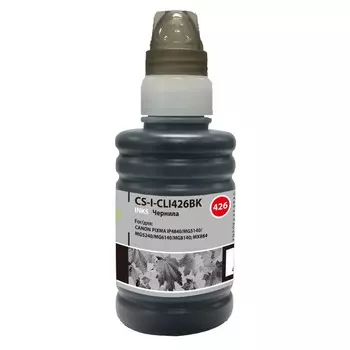 Чернила Cactus CS-I-CLI426BK, для Canon Pixma MG5140/5240/6140/8140/MX884, 100мл, чёрные