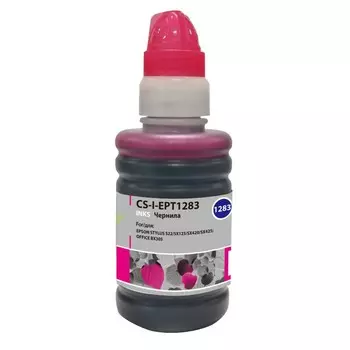 Чернила Cactus CS-I-EPT1283, для Epson St S22/SX125/SX420/SX425/Of BX305, 100мл, пурпурные
