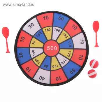 Дартс липучка «Чемпион», на липучках, МИКС