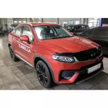 Дефлектор капота Geely Tugella, 2020-, темный