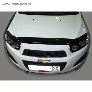 Дефлектор капота темный CHEVROLET AVEO 2012-2016, NLD.SCHAVE1212