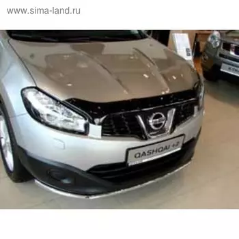 Дефлектор капота темный NISSAN QASHQAI 2010-2013/QASHQAI+2 2010-2014