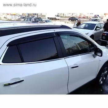 Дефлекторы окон Opel Mokka 2012- / Chevrolet Tracker 2020- , набор 4 шт