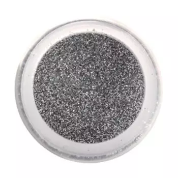 Декоративные блёстки LUXART LuxGlitter (сухие), 20 мл, размер 0.2 мм, серебристые