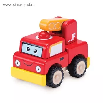 Деревянная игрушка-конструктор Miniworld "Пожарная машина"