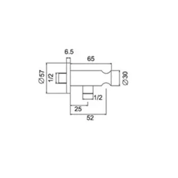 Держатель для душа ESKO SH805, с отводом