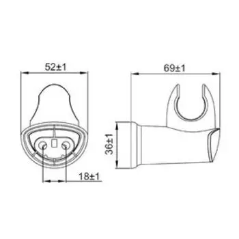 Держатель для лейки, 030, IDDIS, 030CP00I53