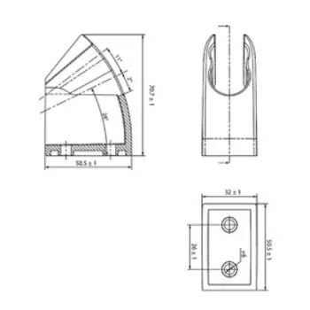 Держатель для лейки IDDIS 060BP00I53, бронза