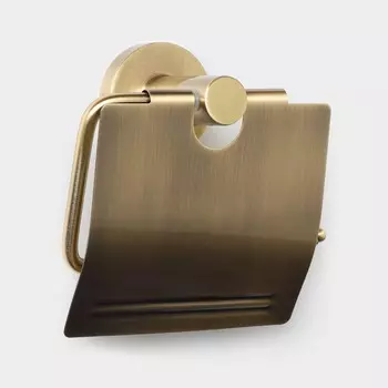 Держатель для туалетной бумаги с крышкой Штольц Stlz bacic, серия Bronze
