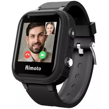 Детские смарт-часы Aimoto Pro 4G, 1.4", GPS, sim, камера, звонки, геозоны, IP67, SOS, космос