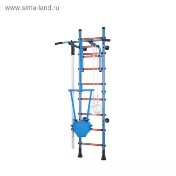 Детский спортивный комплекс Polini Sport Turbo, пристенный, лазурный