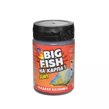 Дип для насадок «BIG FISH-НА КАРПА!» «Сладкая клубника», 75 мл