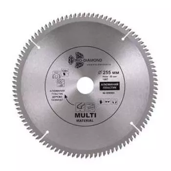 Диск пильный по дереву TRIO-DIAMOND Multi Material, по дереву, 255 х 30 мм