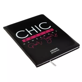 Дневник универсальный для 1-11 класса Chic, твёрдая обложка, искусственная кожа, с поролоном, ляссе, 80 г/м2